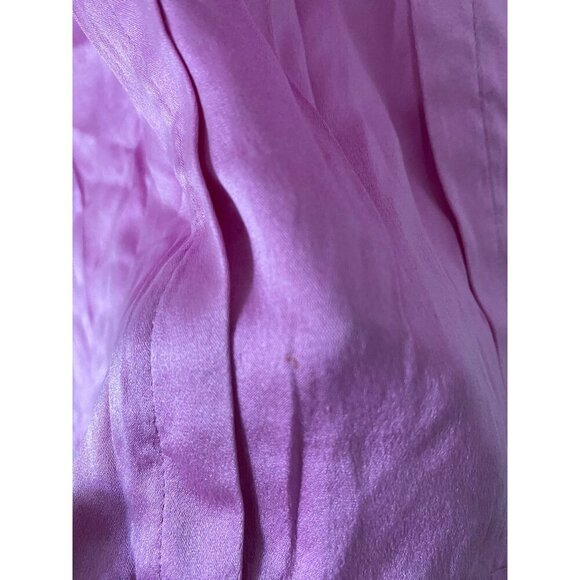 Basler Pink Sleeveless Top Size Medium Silky Pink Shell Pleated Detail - Picture 5 of 8